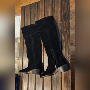 Nordstrom Black Over the Knee Suede Boots